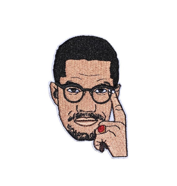 Malcolm X Embroidered Iron On Patch Etsy