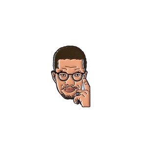 Malcolm X Lapel Pin - Soft Enamel