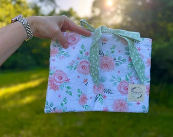 Bow Bible Sleeve Cover Quilted Bible Sleeve Bible Cover Bible Bag Book Cover Christian Gift Gift for Women Christian Gift for Women