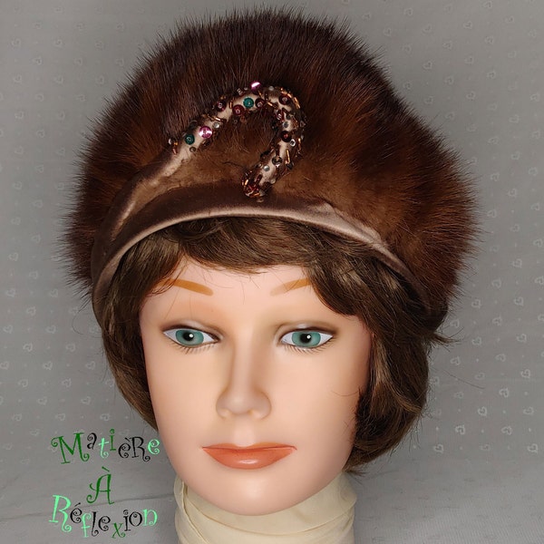 Vintage mink hat