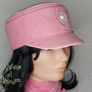 Pink cotton cap