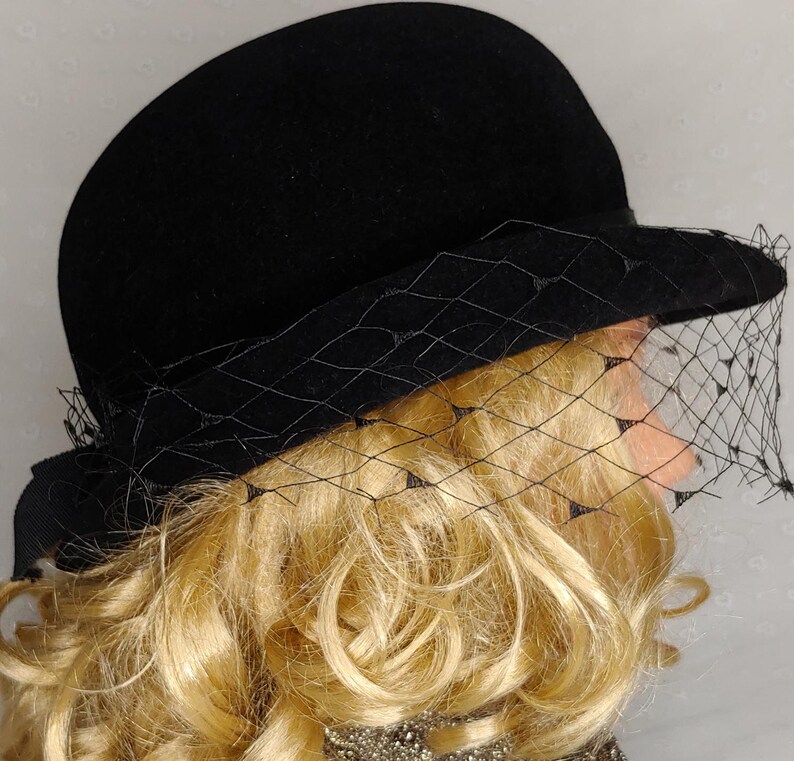 Brown Velvet Bowler Hat Tie Set-Up main image 1