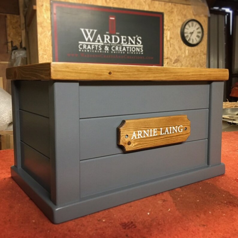 Personalised toy box bespoke soft close lid customised name Etsy