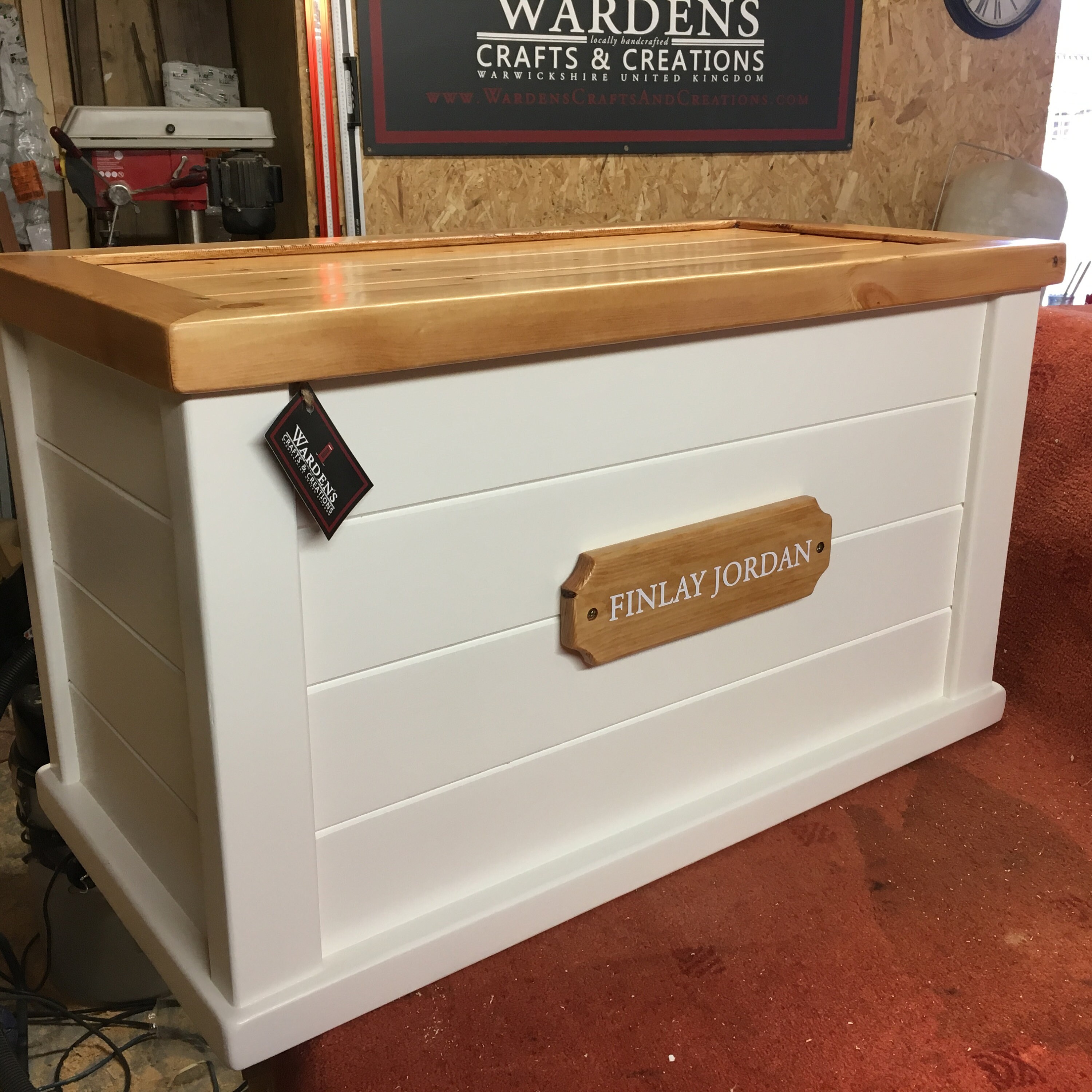 Personalised toy box bespoke soft close lid customised name Etsy