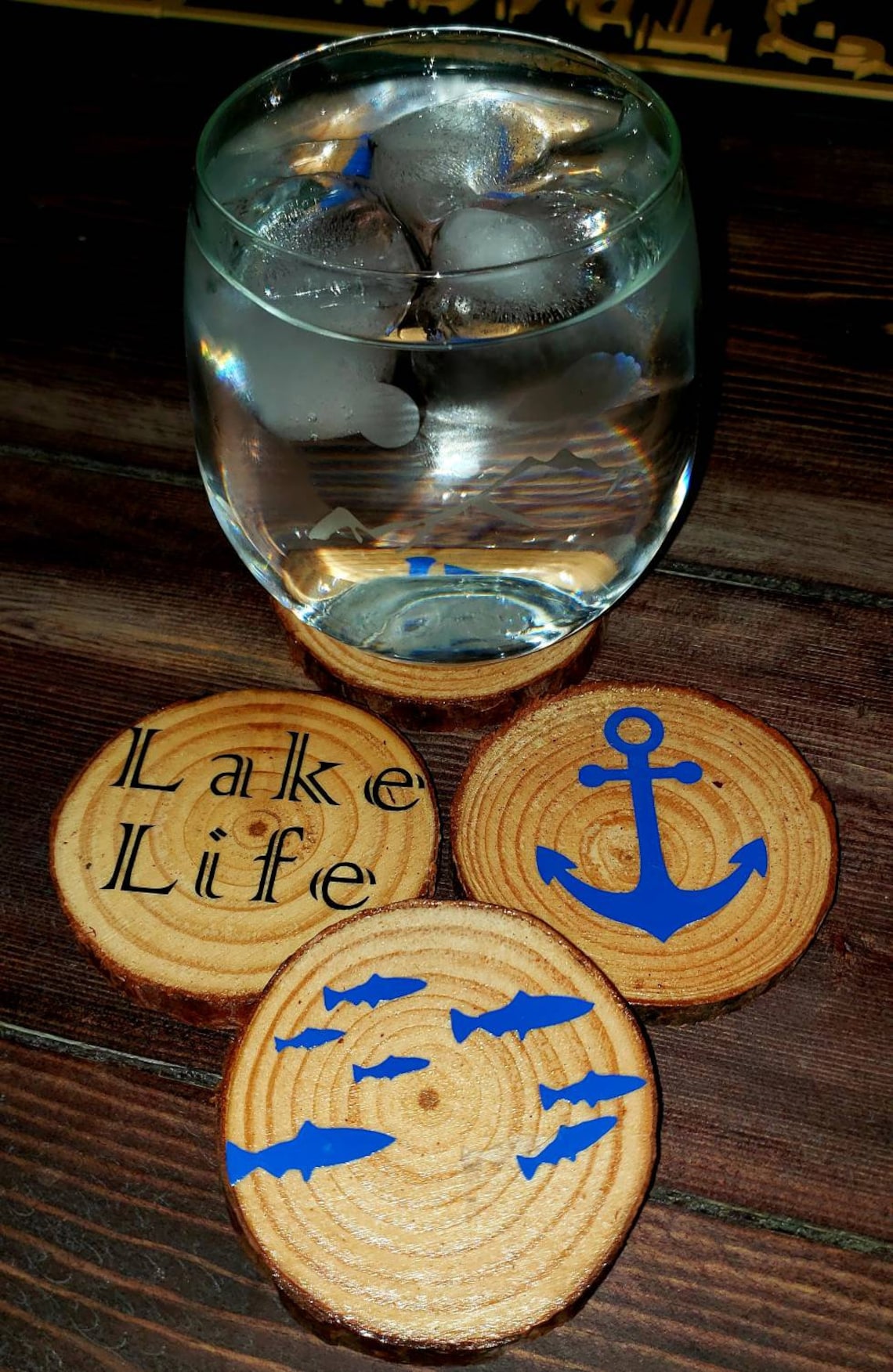 Lake Life // Wood Coasters // Housewarming Gifts// Gifts // Etsy