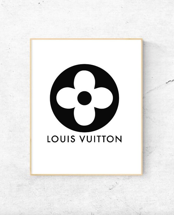 Louis Vuitton Logo Poster Art Print Decor Sign Printable Girl | Etsy