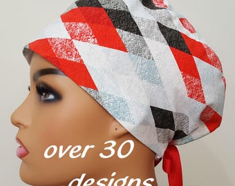 Scrub Hat for Nurses and Doctors; Surgical Cap for Women and Man