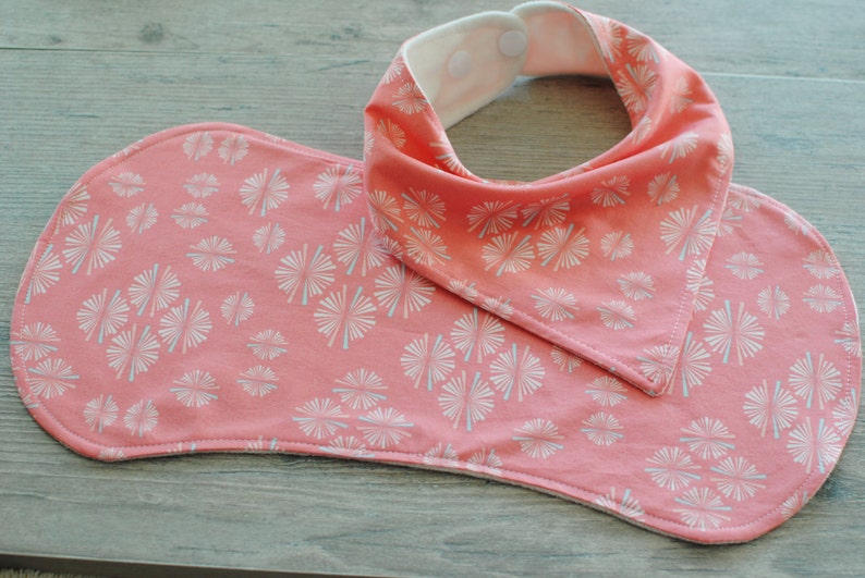 Organic Bandana Bib and Burp Cloth Set-Cotton Burp Cloth and Bandana Bib Set-Baby Bandana Bib and Burp Cloth Set-Baby Shower Gift Set