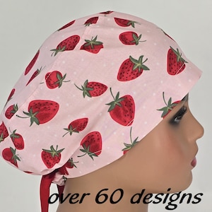 Euro scrub cap-scrub surgical cap-scrub hat-satin lining and buttons option-nurses satin surgical hat