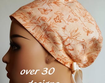 Euro Scrub Cap: Cotton Surgical Hat with Satin Lining Option