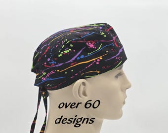 Gorro quirúrgico para hombre / Gorro quirúrgico con lazo para enfermeras y médicos