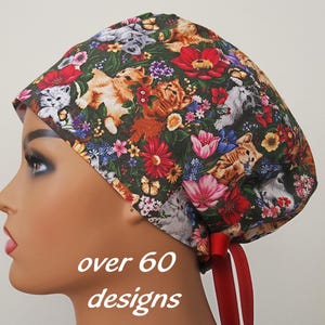 Euro-Peeling-Kappe - Peeling-Chirurgenmütze-Chirurgenhut-Satinfutter und Knopfoption-nurses chirurgische Hut