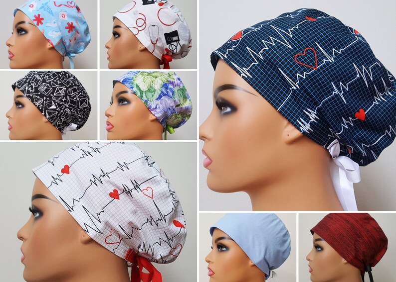 Surgical Scrub Cap with ButtonsScrub Cap for WomenMade in Etsy