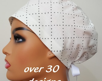 Scrub Cap for Women and Man; Euro Surgical Hat for Nurses and Doctors