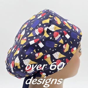 Pateitische chirurgische Haube: Euro Style Cotton Nurse Hat - Made in USA