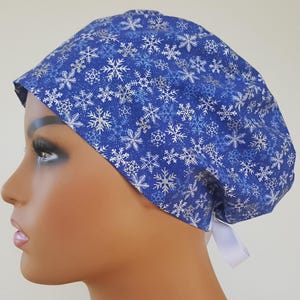 Christmas scrub cap-nurses and doctors winter surgical cap with buttons-Valentin's-St. Patrick-Easter-patriotic