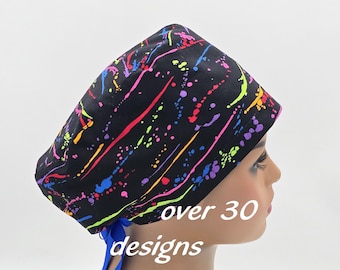 Scrub Hat for Nurses and Doctors; Surgical Cap for Women and Man