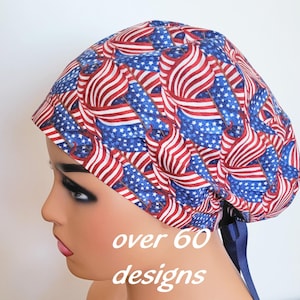 Pateitische chirurgische Haube: Euro Style Cotton Nurse Hat - Made in USA