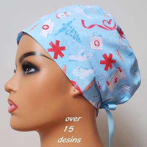 Scrub cap women-scrub cap for nurses and doctors-medical fabric design