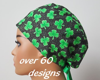 St. Patrick's Day Euro Scrub Cap: Chirurgischer Hut für Krankenschwestern und Ärzte