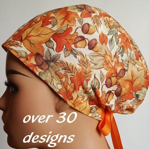 Halloween scrub cap-euro scrub cap for woman and man-skulls-skeletons-witches-ghosts-pumpkins