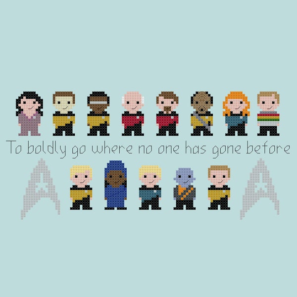 Star Trek: The Next Generation PDF cross stitch pattern - instant download