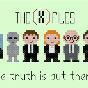 The X-Files PDF cross stitch pattern - instant download