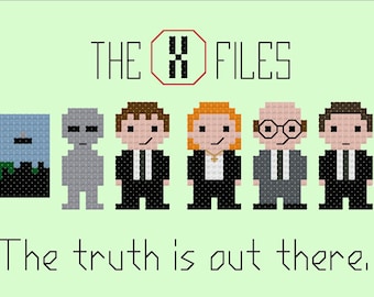 The X-Files PDF cross stitch pattern - instant download