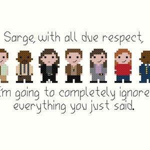 Brooklyn Nine-Nine cross stitch pattern - instant download