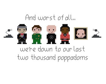 Red Dwarf - And Worst of All... PDF cross stitch pattern - instant download