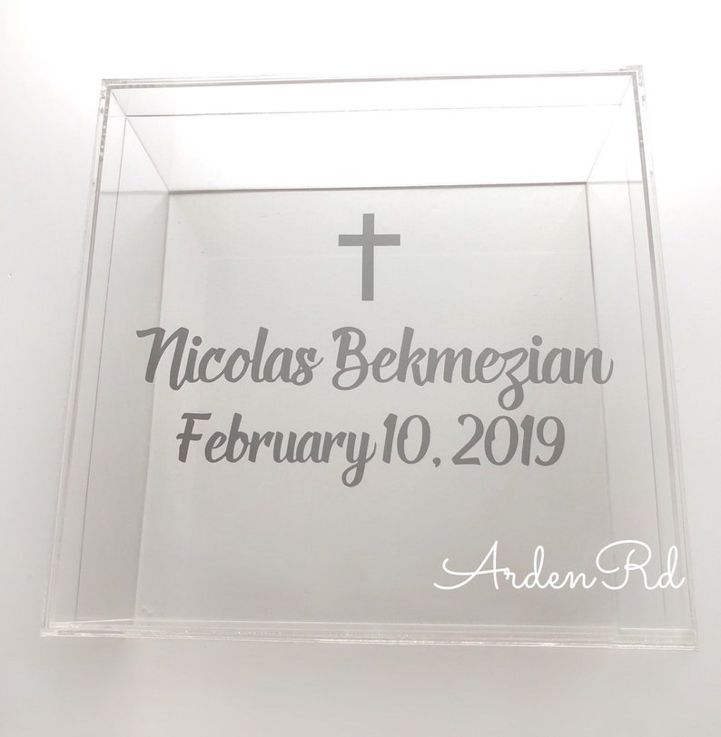 Large Acrylic Keepsake Box With Custom Name. Many Colors Etsy