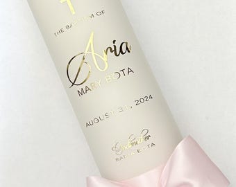 Large Personalized Candle. Can Be Made in Any Color!