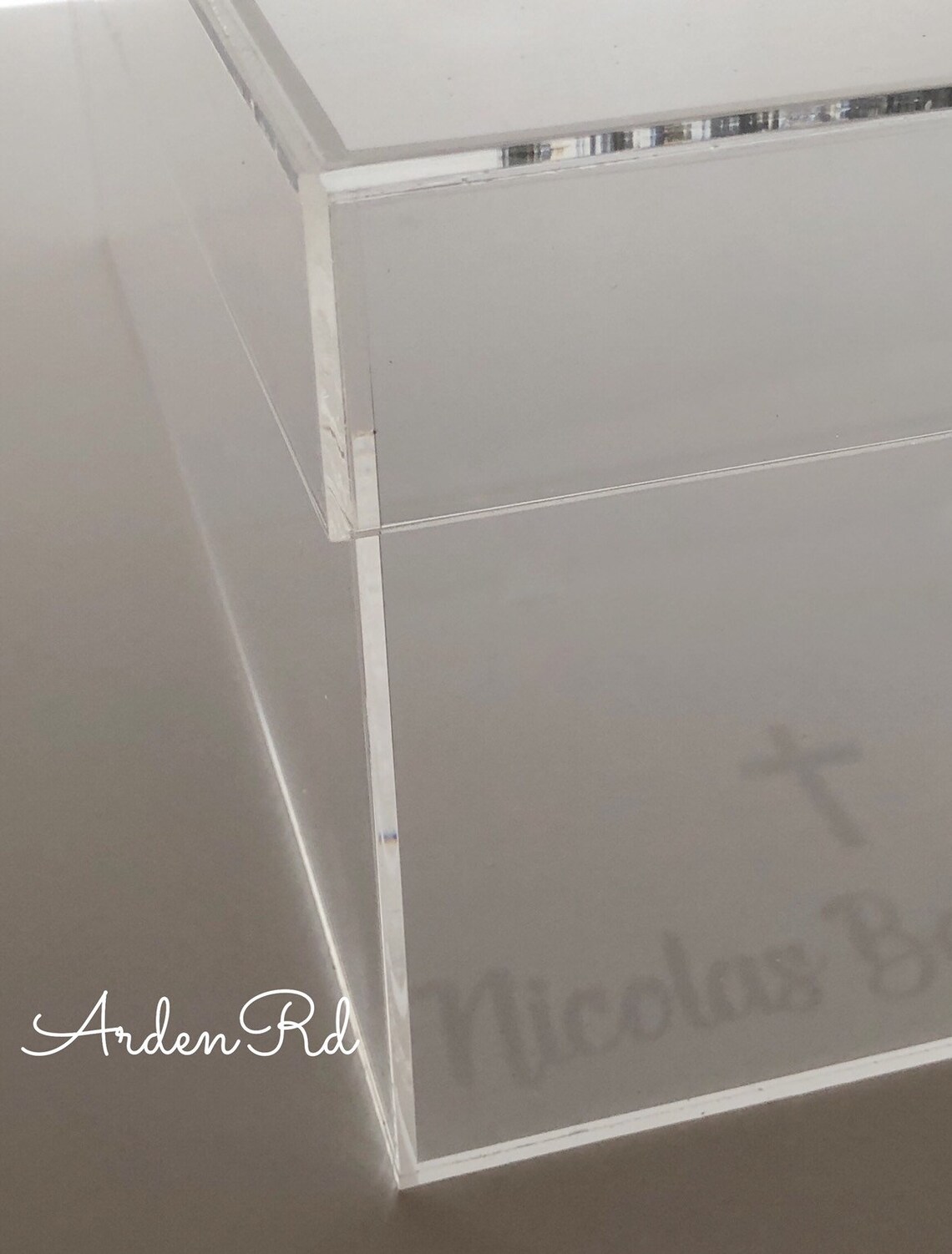 Large Acrylic Keepsake Box with Custom Name. Many colors Etsy