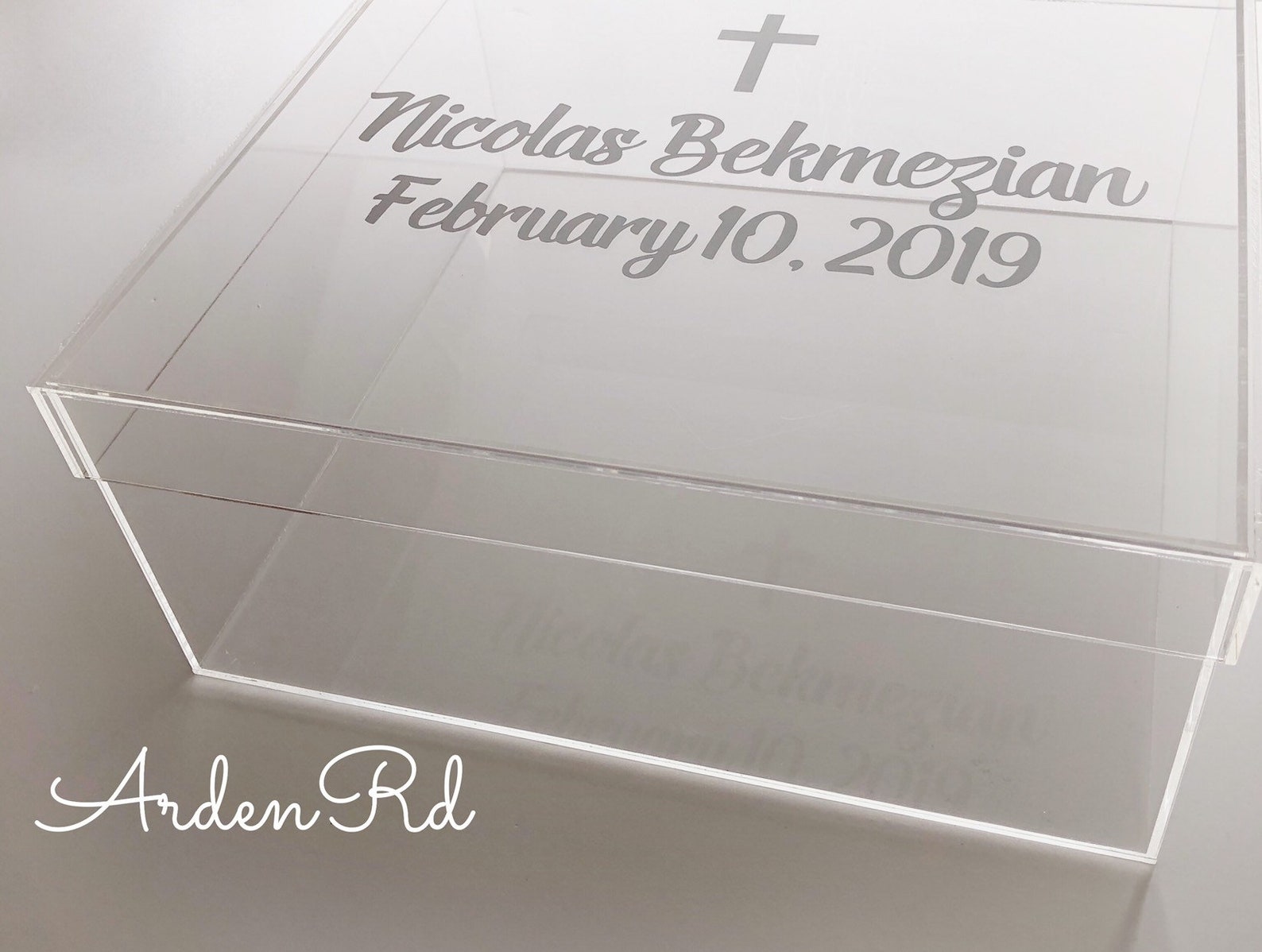 Large Acrylic Keepsake Box With Custom Name. Many Colors Etsy