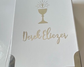 Custom Keepsake Box With Silver Corner Detail