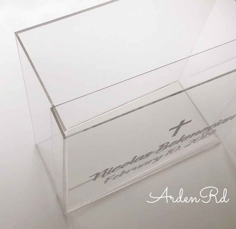 Large Acrylic Keepsake Box With Custom Name. Many Colors Etsy