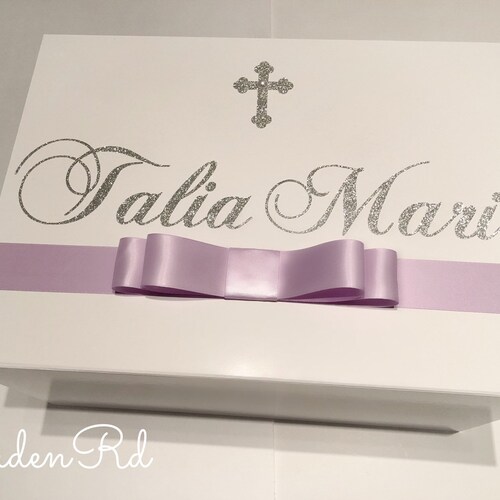 Large Keepsake shops Box With Bow. Can Be Made In Any Color!