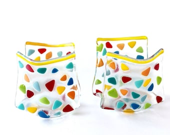 Shabbat candle holder, Bat Mitzvah gift, Colorful Shabbat tealight, Shabbat candlesticks,  Made in Israel. Bat Mitzva gift