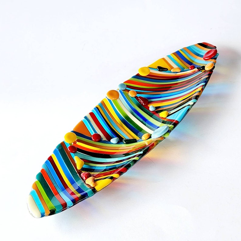 Modern Art Glass Bowl Decorative Glass Art Centerpiece for Etsy