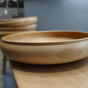 Natural Beech Circular Plates - Handmade in Small Batches