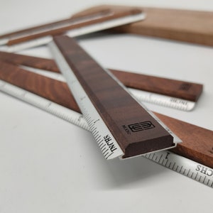 Ruler, student ruler, wooden ruler, walnut ruler, wooden measuring tool, student gift