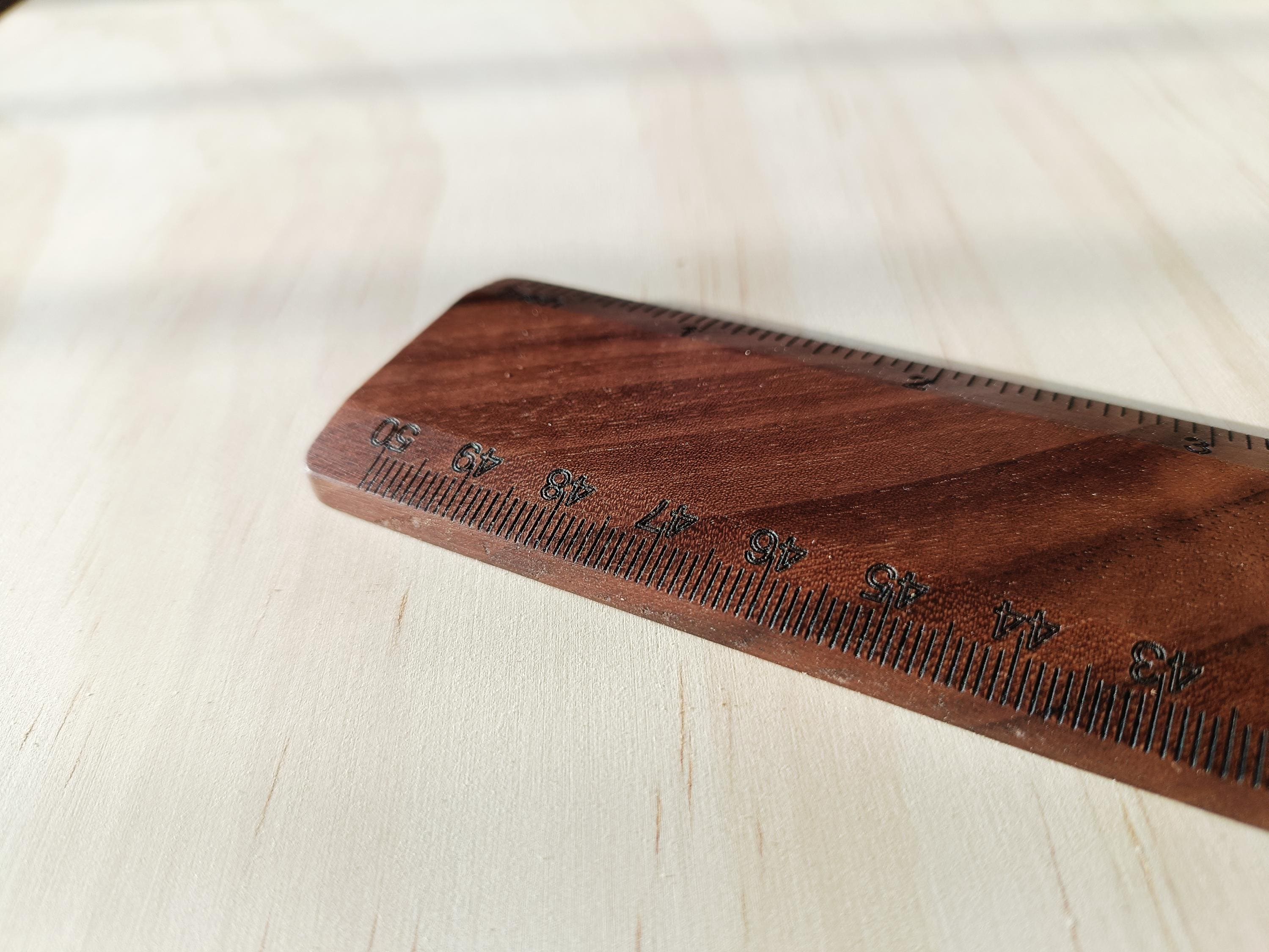 Unique Handmade Walnut Ruler - Eco-friendly Desk Accessories - Etsy