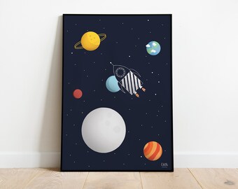 A3 Poster "Space Rocket"