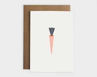 Greeting card "Carrot"