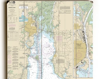 Mobile Bay Navigation Chart