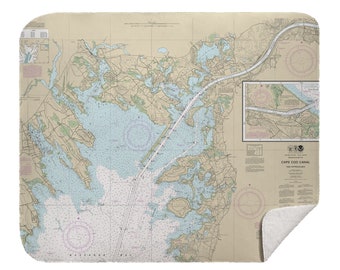 Cape Cod Map Fleece Blanket Cape Cod Map Blanket Cape Cod Blanket Wanderlust Blanket Cape Cod Map
