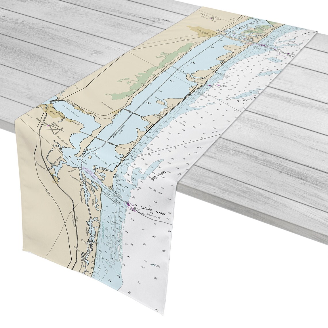 Fort Pierce Inlet To St Lucie Inlet FL Nautical Chart Table Etsy