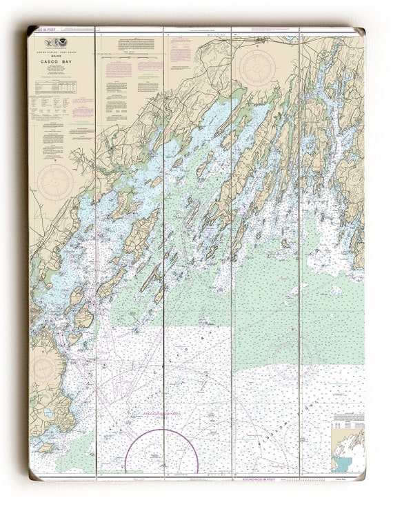 Casco Bay Nautical Chart