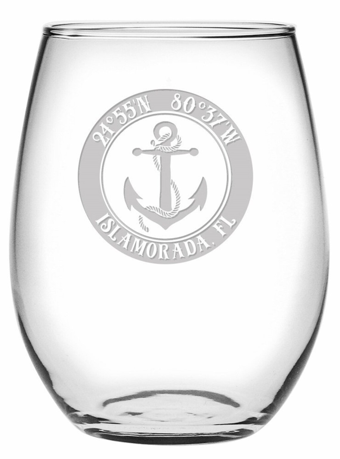 Personalized Anchor Glassware & Barware 9 Options / Made to Etsy