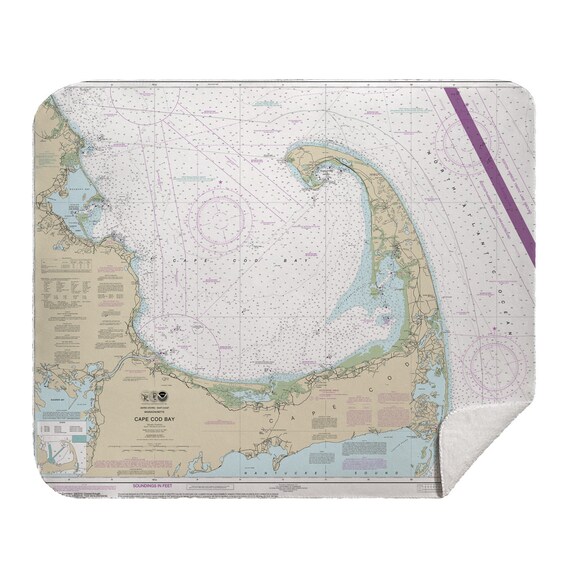 Cape Cod Map Fleece Blanket Cape Cod Map Blanket Cape Cod Blanket Wanderlust Blanket Cape Cod Map